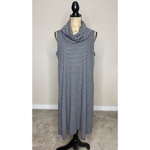 MOSSIMO- Striped Cowl Neck Dress Size Large
